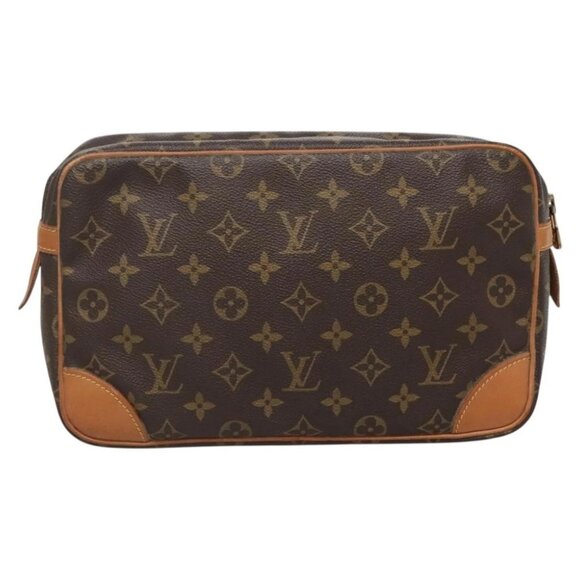 LOUIS VUITTON Monogram Compiegne 28 Clutch Bag M51845 LV Auth 139295 - Picture 2 of 16
